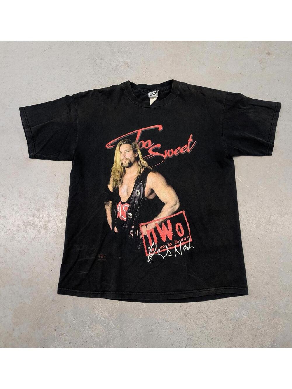 Vintage 90s WCW Too Sweet NWO Kevin Nash T-shirt